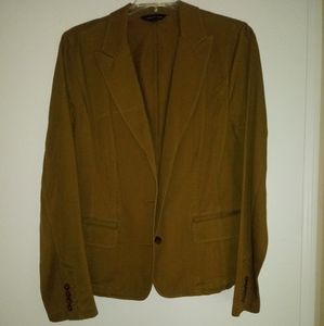 Women Khaki Corduroy Blazer